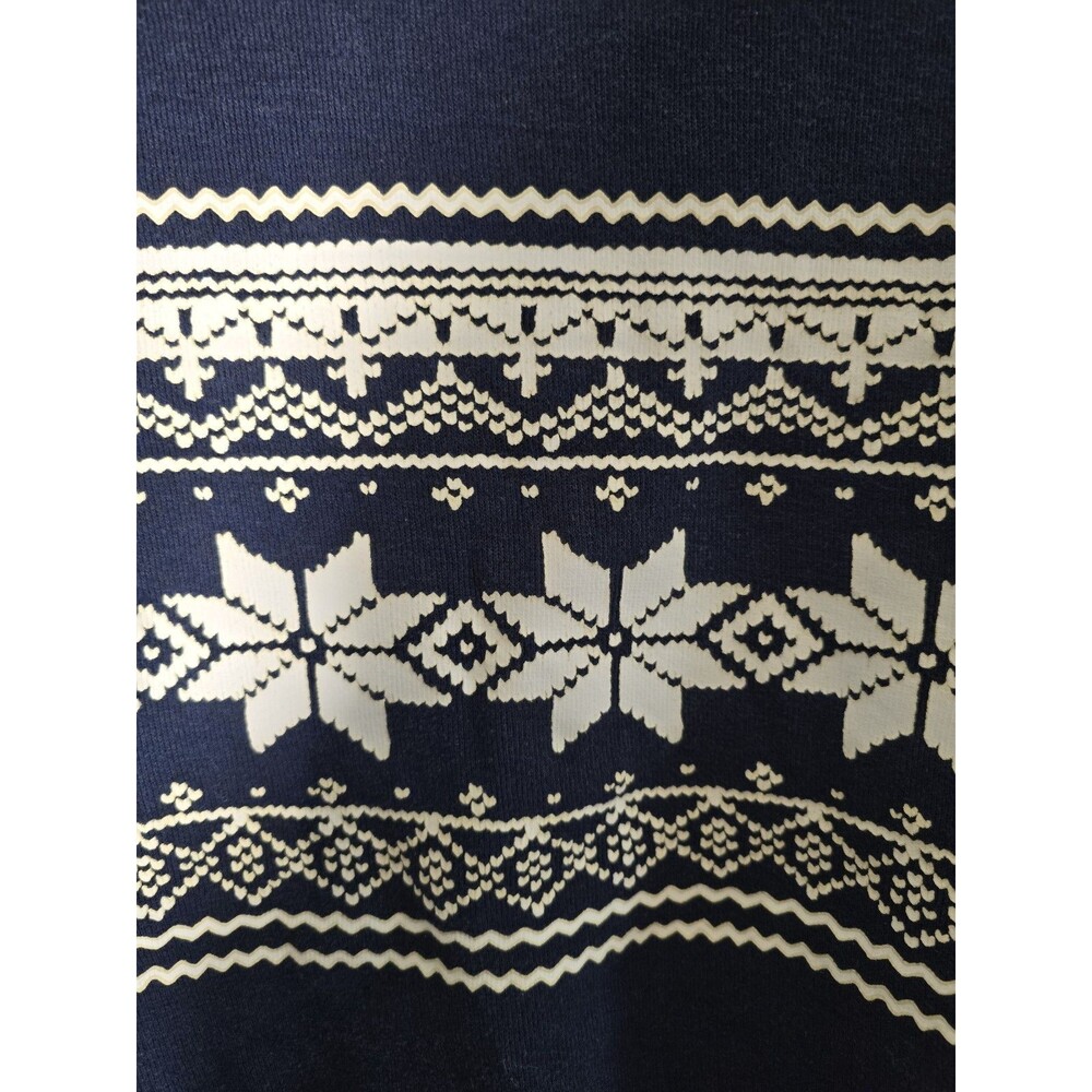 Polo Ralph Lauren Vintage Style Fair Isle Snowflake Quarter Zip Pullover XL flaw - Picture 6 of 11